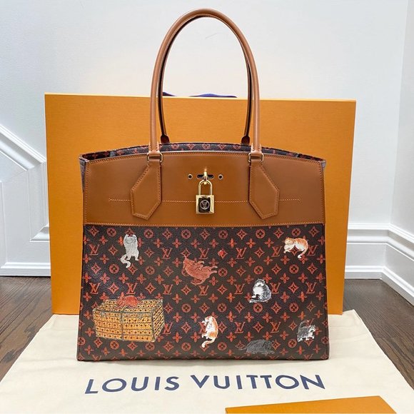 Louis Vuitton Handbags - ❌ Sold ❌RARE Louis Vuitton City Steamer Cabas XXL Catogram limited edition